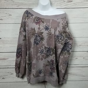 Maurices Off Shoulder Floral Sweatshirt/4 for $20!